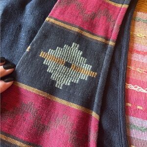 Southwestern tapestry vest with Concho buttons Sz L